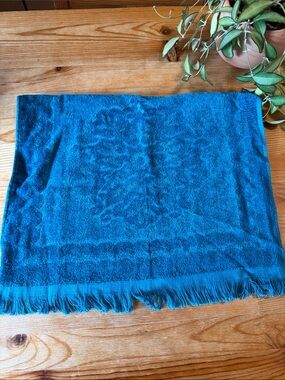 Vintage Teal Hand Towel